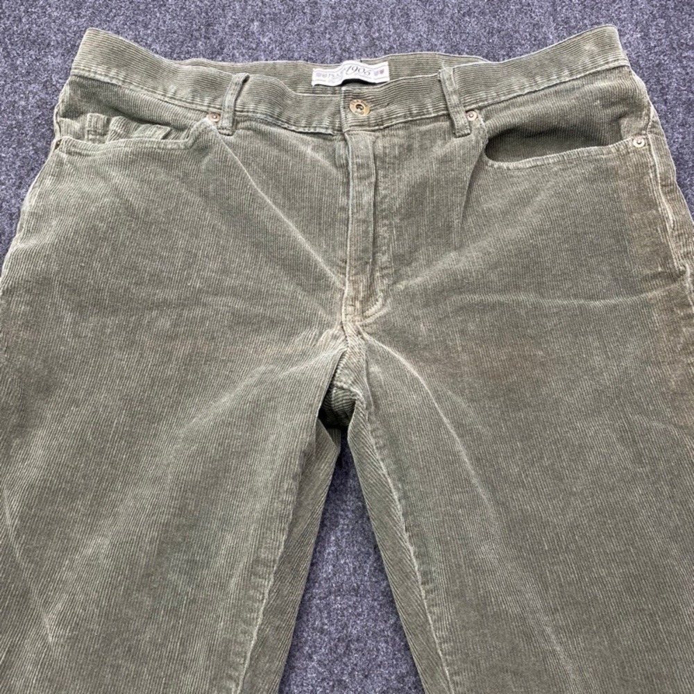 Jos. A. Bank Corduroy Pants Mens 36x32 Olive Green 1905 Tradition Tailored Fit - Picture 2 of 13